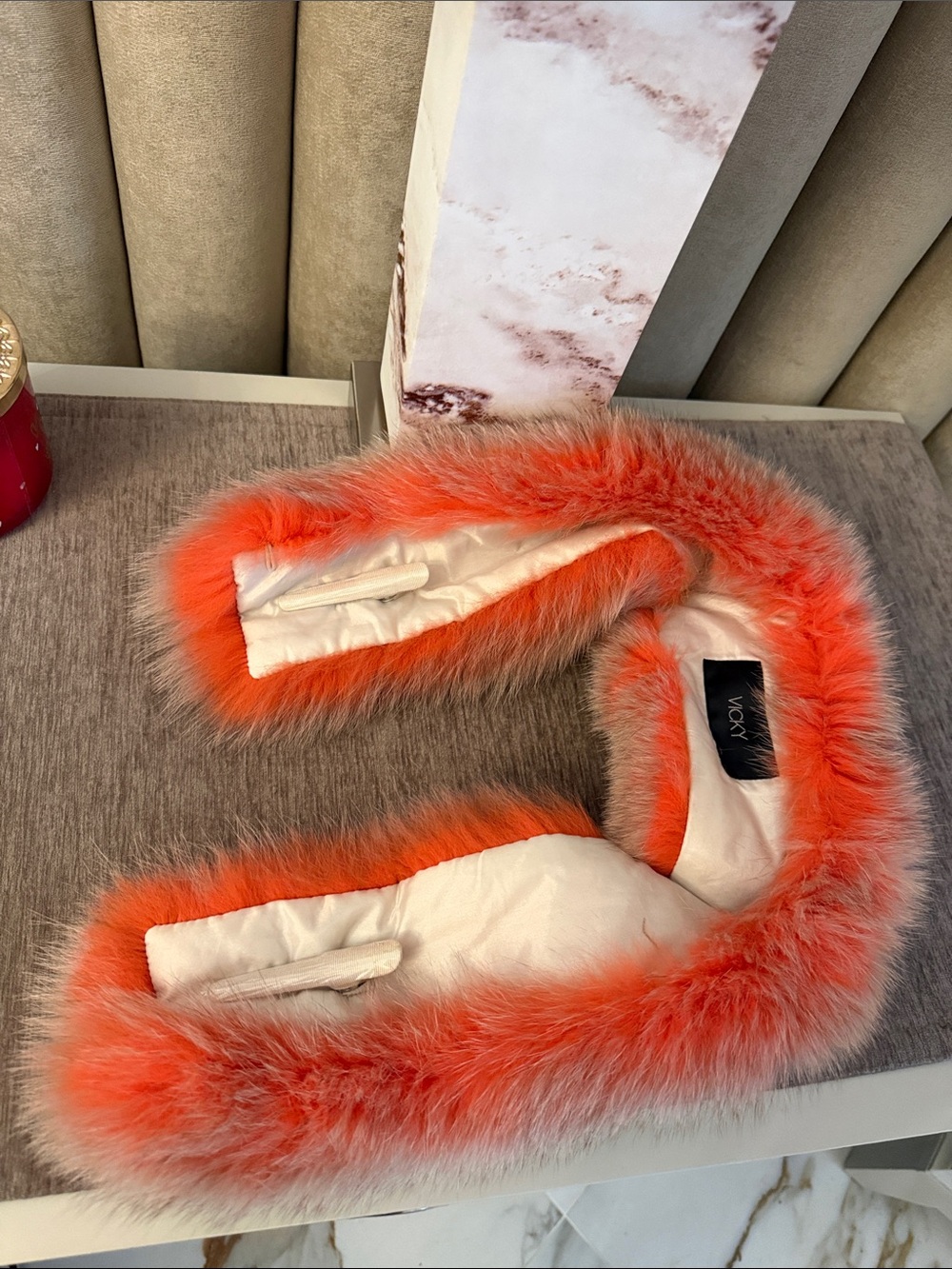 Rare real Fox fur scarf - Picture 4 of 8